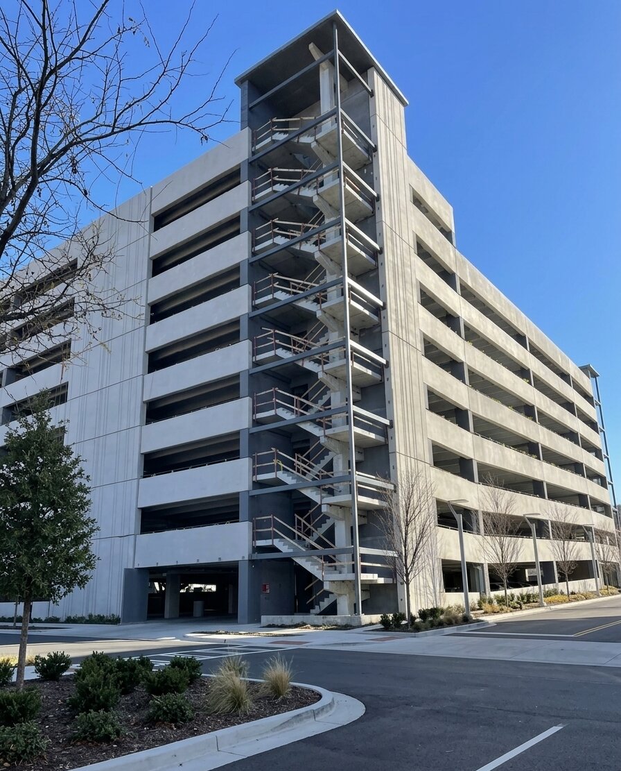 Industrial building exterior